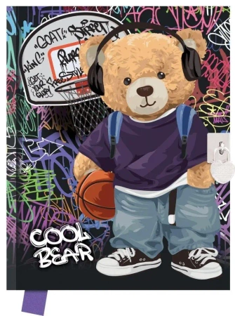 Pamiętnik z kłódką 80 kartek Cool Bear - GDD