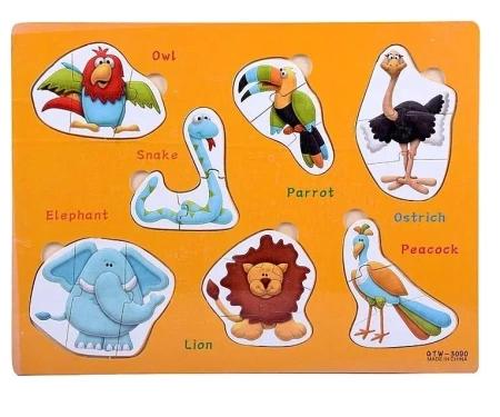 Puzzle drewniane Zwierzęta - ADAR