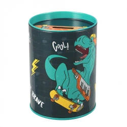 Skarbonka metalowa okrągła Skate Dino - STARPAK