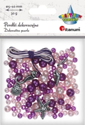 Zestaw do zrobienia biżuterii koraliki plastikowe - Titanum