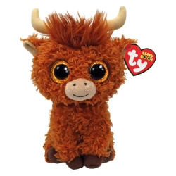 Boos Alfie. Brown highland cow 15cm - Meteor