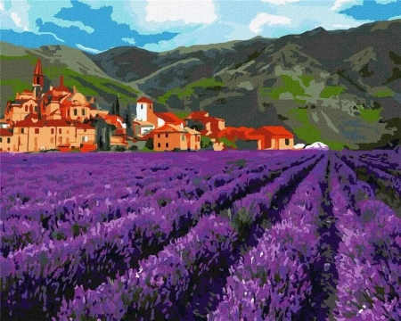 Malowanie po numerach - Lawenda górska 40x50cm - Ideyka