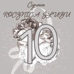 Karnet Swarovski kwadrat CL4404 Rocznica Ślubu 10 - Clear Creations