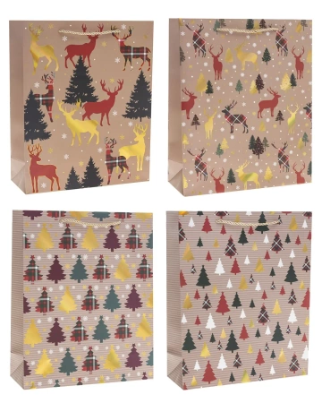 Torebka prezentowa S Boże Narodzenie mix - Rozette