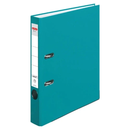 Segregator A4 5cm PP turkusowy karaibski Q file - HERLITZ