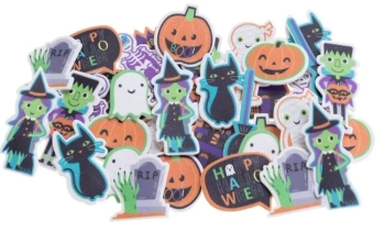 Naklejki z pianki Halloween 36szt - Brewis