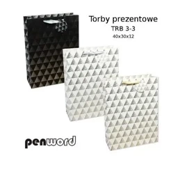 Torebka prezentowa 40x30x12cm MIX - Penword