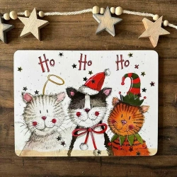 Podkładka pod talerz Świąteczne koty Ho ho ho! - Alex Clark
