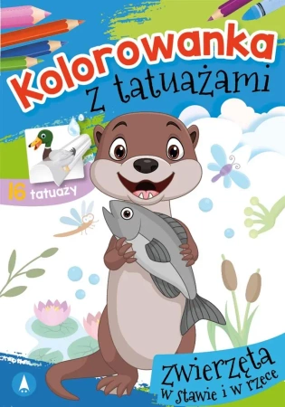 Kolorowanka z tatuażami. Zwierzęta w stawie - Wydawnictwo Skrzat
