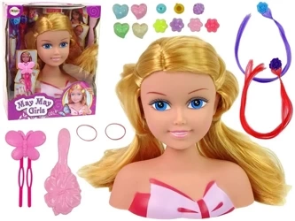 Głowa lalki z akcesoriami - Leantoys
