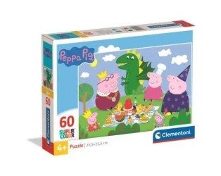Puzzle 60 Super Kolor Peppa Pig - Clementoni