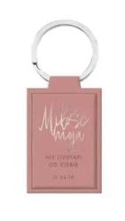 Brelok skórzany - Miłość Moja - Szaron