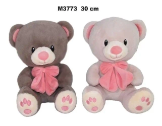 Miś z kokardą 30cm MIX - Sun-Day