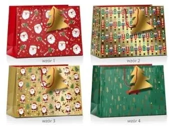 Torba prezentowa Boże Narodzenie Grand 32,2x12x26 - Pan Dragon