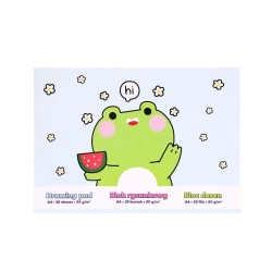 Blok rysunkowy A4/20K 90g Żaba - Strigo