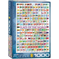 Puzzle 1000 Flags of the World 6000-0128 - Eurographics