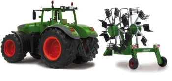 Traktor Fendt R/C + przetrząsarka karuzelowa - Klein