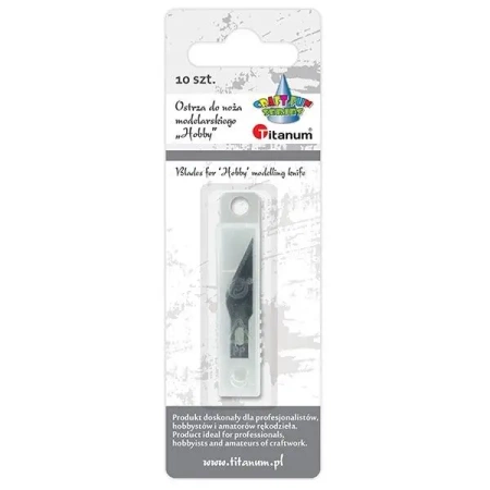 Ostrza wymienne do noża modelarskiego Hobby 10szt - Titanum