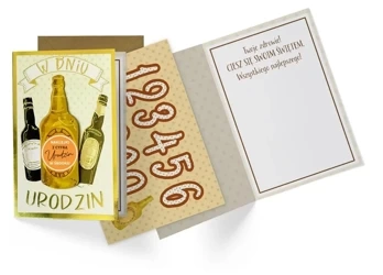 Karnet B6 Urodziny (wymienne cyfry) - Kukartka