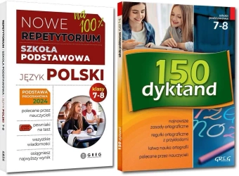 Język polski klasy 7-8 repetytorium PO REFORMIE + dyktanda - Elżbieta Szymonek, Beata Kuczera, Krystyna Cygal