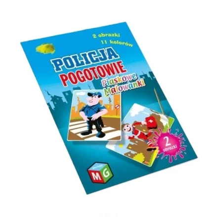 Piaskowe malowanki Policja Pogotowie - Multigra