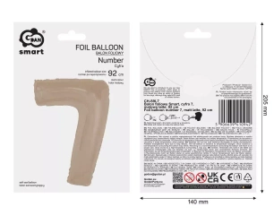 Balon Fol 7 Latte Matowa 92cm Go Pbh