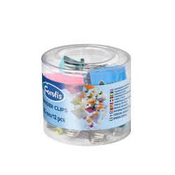Klipy biurowe 25mm kolorowe pastel 12szt - Alfa Pastello