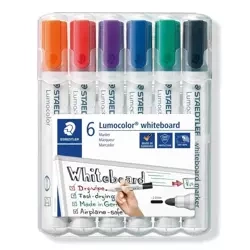Marker Lumocolor do białych tablic 6 kolorów - Staedtler