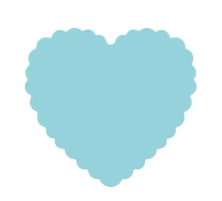 Dziurkacz ozdobny Serce z falbanką 3,8cm - Dalprint