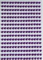 Dżety samoprzylepne fioletowe 6mm 140szt - Brewis