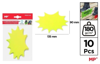 Etykiety cenowe fluorescencyjne żółte 135x90mm - MP Main Paper