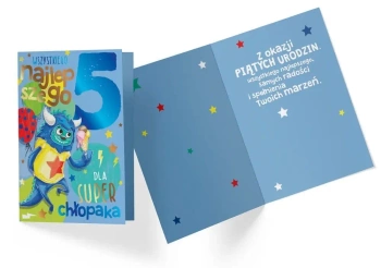 Karnet PR-326 Urodziny 5 chłopiec - Kukartka