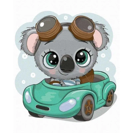 Malowanie po numerach - Niedźwiedź 40x50cm - Twoje Hobby