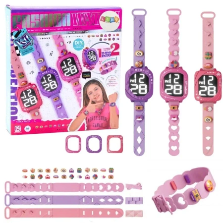 Zegarek DIY dziecięce wymienne opaski - Leantoys