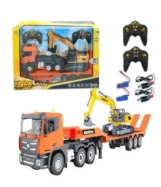 Zestaw dwóch pojazdów budowlanych RC - Artyk