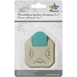 Dziurkacz z motywem narożnikowy 3w1 - Titanum