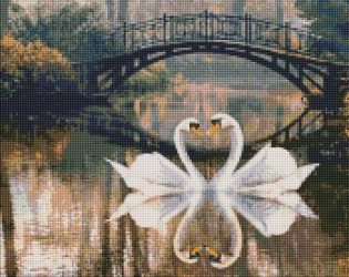 Diamentowa mozaika - Romantyczna historia 40x50cm - Ideyka