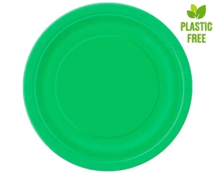 Talerzyki papierowe zielone 23cm 8szt - Godan