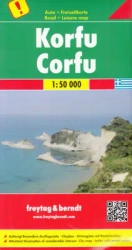 Wyspa grecka korfu mapa 1:50 000 - Opracowanie zbiorowe