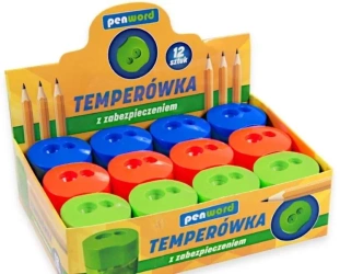 Temperówka podwójna z pojemnikiem (12szt) - Penword