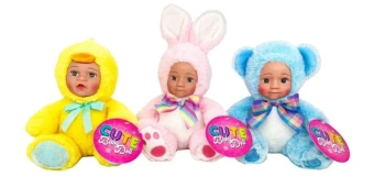 Lalka bobas w stroju zwierzątka softy mix - Quint