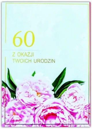 Kartka okolicznościowa Urodziny 60 - Trend
