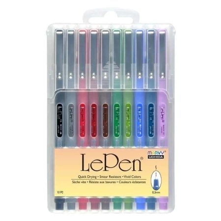 Cienkopisy Le Pe Dark 10 kolorów - Marvy