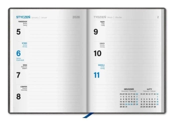Kalendarz 2026 książkowy midi - Kalpol