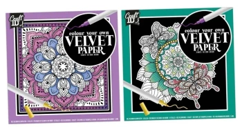 Papier do kolorowania aksamitny 5 arkuszy - Craft ID