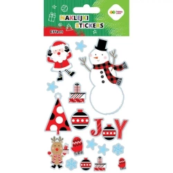 Naklejki Xmas joy 10x20cm HAPPY COLOR - GDD