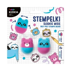 Stempelek wańka wstańka Misie KIDEA - DERFORM