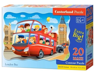 Puzzle 20 Maxi London Bus CASTOR - Castorland