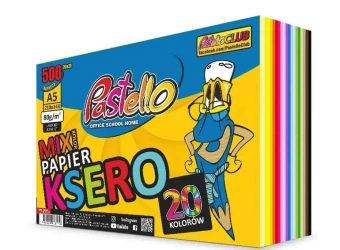 Papier ksero A5 20 kolorów 500 arkuszy - Alfa Pastello