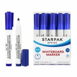 Marker suchościeralny okrągły niebieski (12szt) - STARPAK